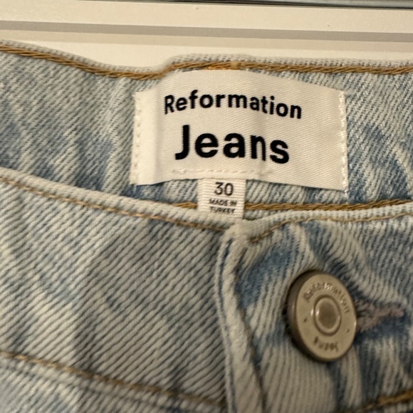 Reformation Val 90's Mid-Rise Straight Jeans - Picture 4 of 6
